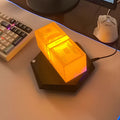 Magnetic Levitating Money Lamp – Hexagon Base LED Floating Dollar Night Light, 3-Color Rotating Desk Decor