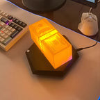 Magnetic Levitating Money Lamp – Hexagon Base LED Floating Dollar Night Light, 3-Color Rotating Desk Decor