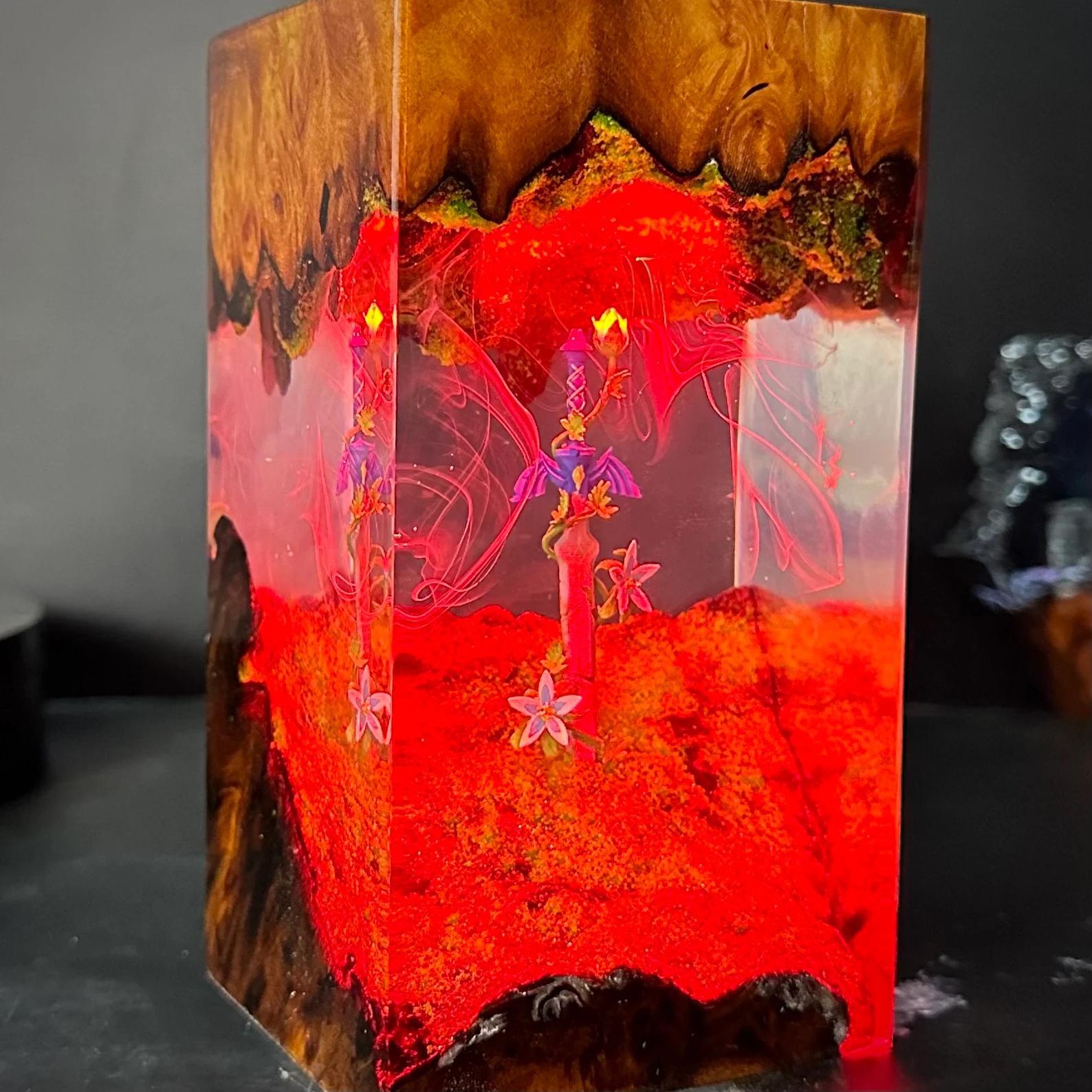 Master Sword Resin Lamp – Handmade Gaming Night Light for Zelda Fans
