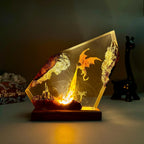 Fire Breathing Dragon Lamp – Handmade Resin Dragon Night Light for Gaming Room & Home Decor