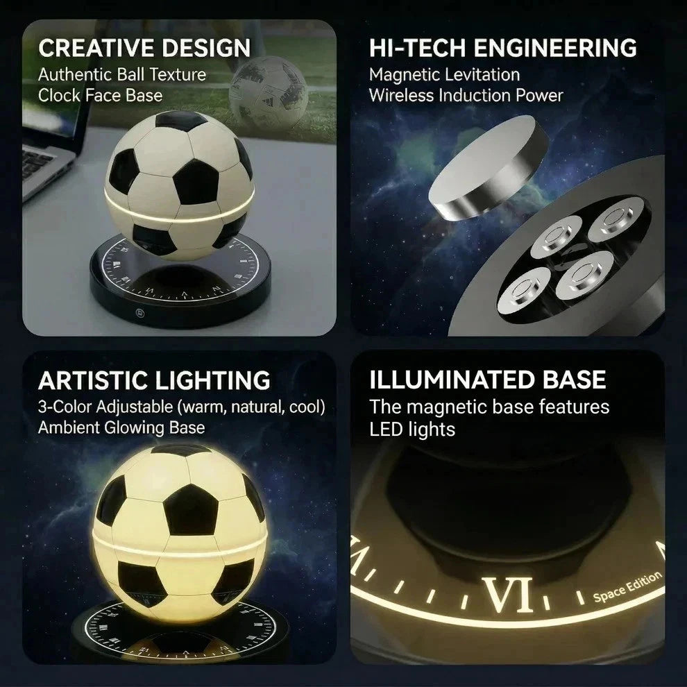 Magnetic Levitate Soccer Lamps Floating Football LED 360 Rotation World Cup 2026